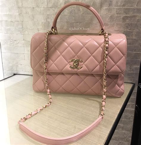 pink chanel handbag|chanel pink top handle bag.